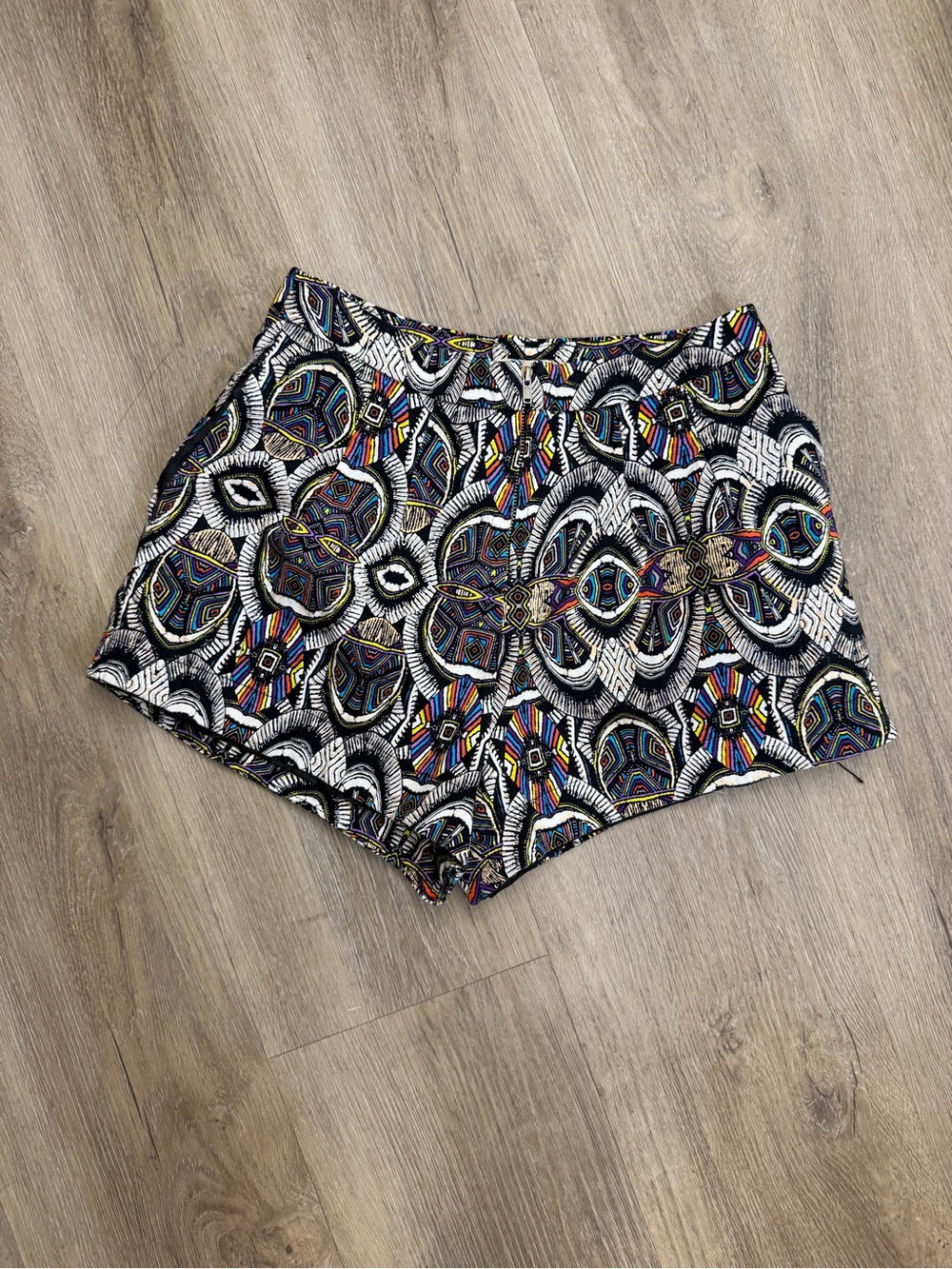 LALA High Rise Printed Shorts Women’s Small Multicolor Boho 0565